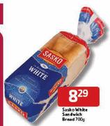 Sasko White Sandwich Bread-700Gm