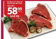PnP Boxed T-Bone & Club Steak Mix Pack-Per Kg