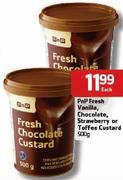 PnP Fresh Vanilla Chocolate, Strawberry Or Toffee Custard-500Gm Each