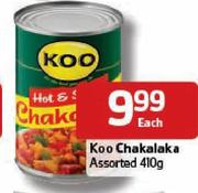 Koo Chakalaka Assorted-410g Each
