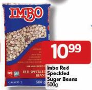 Imbo Red Speckled Sugar Beans-500gm