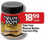 Yum Yum Peanut Butter-400gm Each