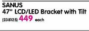 Sansus 47" LCD/LED Bracket With Tilt-Each