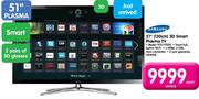 Samsung 51"(130cm) 3D Smart Plasma TV(PS51F5500)-Each