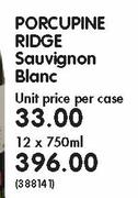 Porcupine Ridge Sauvignon Blanc-12x750ml
