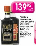 Olmeca Fusion Dark Chilli Or Coffee Chocolate-750ml