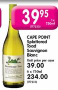 Cape Point Splattered Toad Sauvignon Blanc-750ml