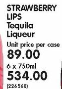 Strawberry Lips Tequilla Liqueur-6x750ml