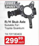 Eddies R/H Stub Axle Suitable For Toyota/Quantum-Each