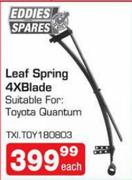 Eddies Leaf Spring 4 X Blade Suitable For Toyota Quantum-Each