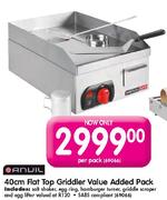Anvil 40Cm Flat Top Griddler Value Added Pack-Per Pack