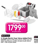 Anvil 5L Single Electric Fryer Value Added Pack-Per Pack