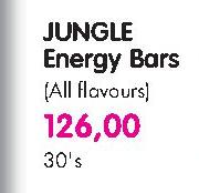 Jungle Energy Bars(All Flavours)-30's