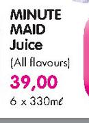  Minute Maid Juice(All Flavours)-6X330ml