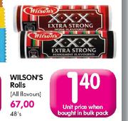 Wilson's Rolls(All Flavours)-Each