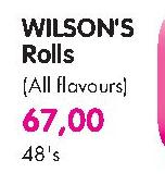 Wilson's Rolls(All Flavours)-48's