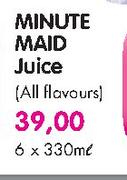 Minute Maid Juice(All Flavours)-6X330ml
