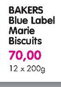 Bakers Blue Label Marie Biscuits-12X200g
