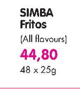 Simba Fritos(All Flavours)-48X25g