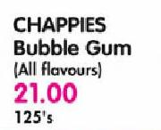 Chappies Bubble Gum(All Flavours)-125's 