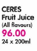 Ceres Fruit Juice(All Flavours)-24x200ml