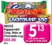 Nestle Peppermint Crisp, Rolo Or Chocolate Log-Each