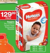 Huggies Dry Comfort Jumbo Pack Disposable Nappies-Per Pack