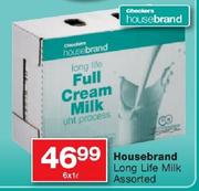 Housebrand Long Life Milk Assorted - 6 x 1L