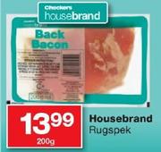 Housebrand Rugspek- 200g