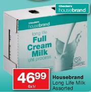 Housebrand Long Life Milk Assorted-6 x 1L