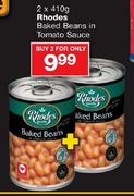 Rhodes Baked Beans In Tomato Sauce-2 x 410g
