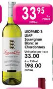 Leopard's Leap Sauvignon Blanc or Chardonnay-750ml