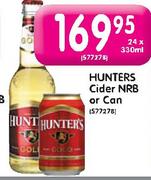 Hunters Cider NRB Or Can-24x330ml