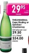 Theuniskraal Cape Riesling Or Semillon/Chardonnay-750ml