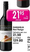 Namaqua Red Range-750ml