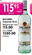 Bacardi Superior Rum-750ml