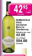 Durbanville Hills Sauvignon Blanc or Chardonnay-750ml