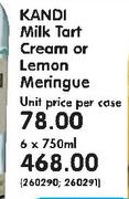 kandi Milk Tart Or Cream Lemon Meringue-6x750ml