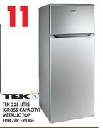 Tek 225ltr Metallic Top Freezer Fridge