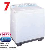Defy 10kg Twin Tub Washing Machine
