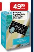 Robertson Crisp Dry White Or Extra Light White-3Ltr Each