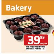 Pnp Hyper Pack Double Chocolate Muffins-12's Per Pack