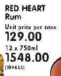 Red Heart Rum-12x750ml