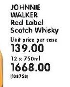 Johnnie Walker Red Label Scotch Whisky-750ml