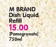 M Brand Dish Liquid Refill-750ml