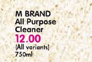 M Brand All Purpose Cleaner-750ml