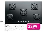 Whirpool 900mm 5 Burner Gas Ceran Hob-Each
