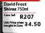 David Frost Shiraz-Per Case Set