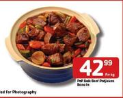 PnP Bulk Beef Potjiekos Bone In-Per kg