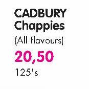 Cadbury Chappies(All Flavours) - 125's